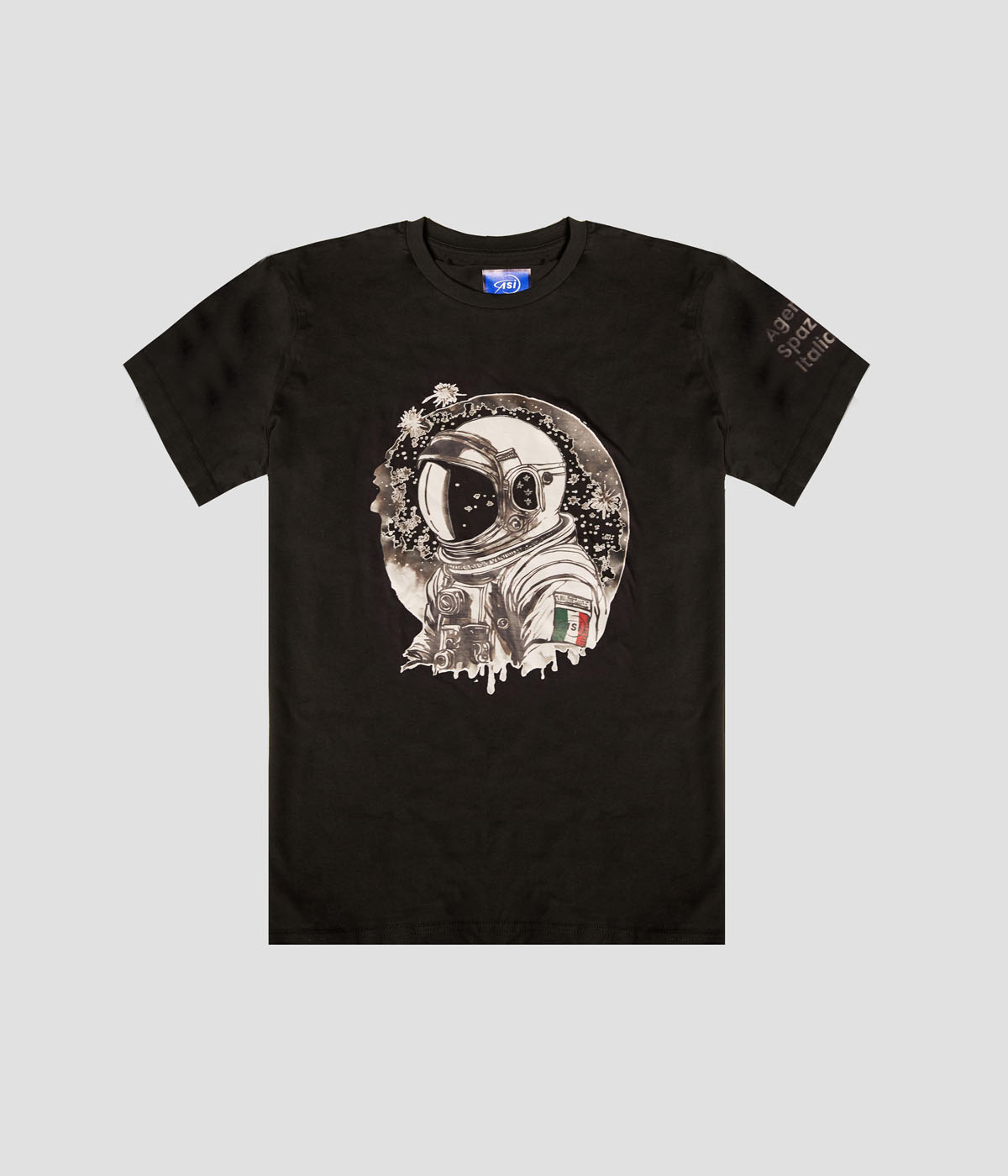 T-shirt con stampa astronauta